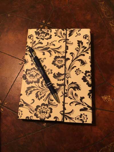 Gratitude Journal laying on table